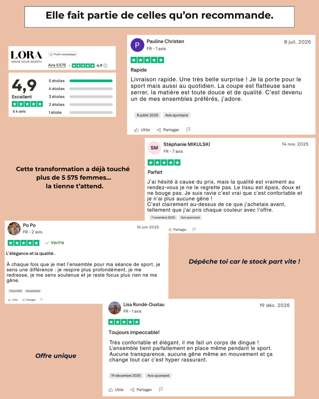 Ensemble Lora : top à manches longues et legging sculptant